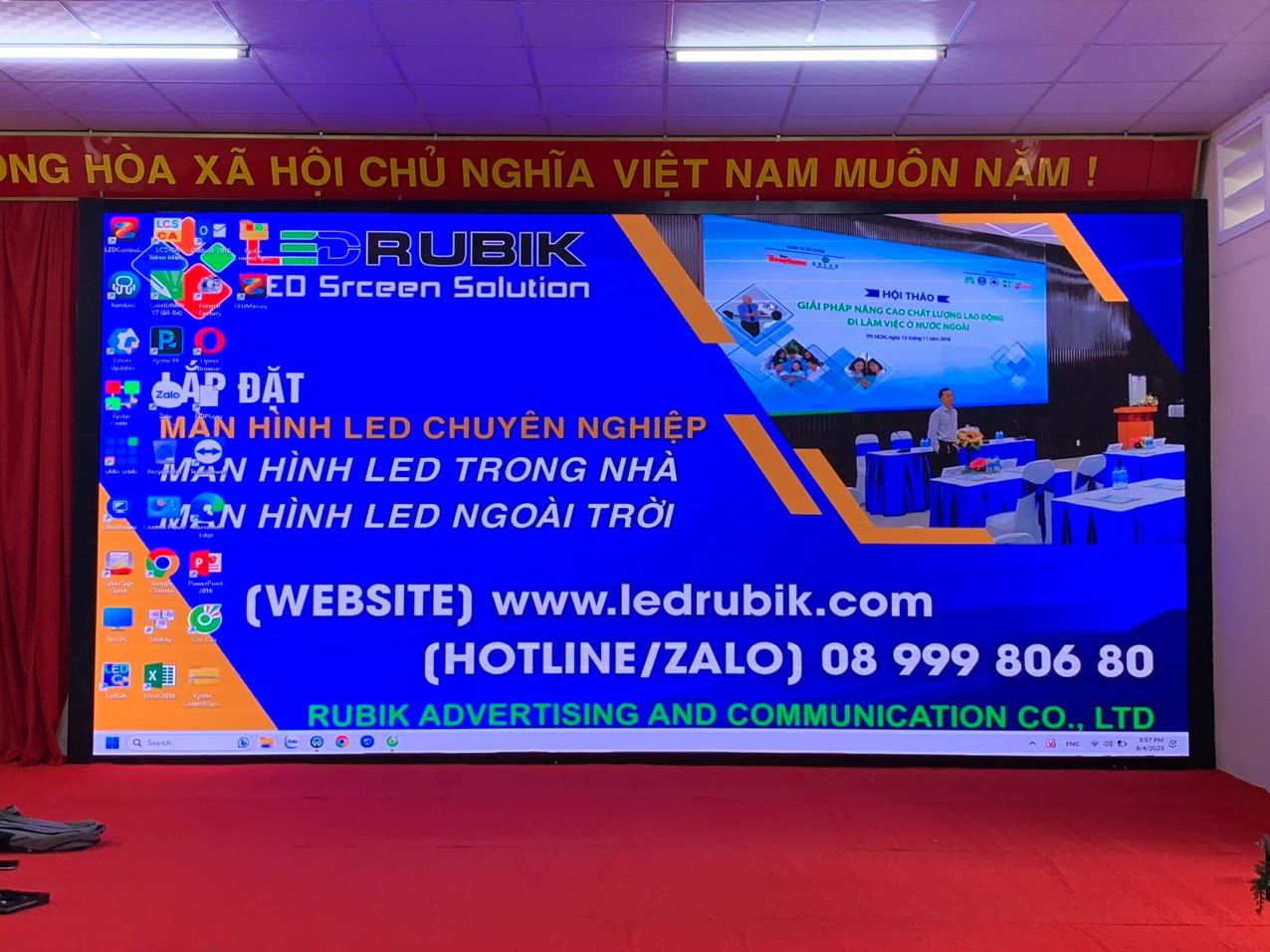 Màn hình LED hội trường UBND