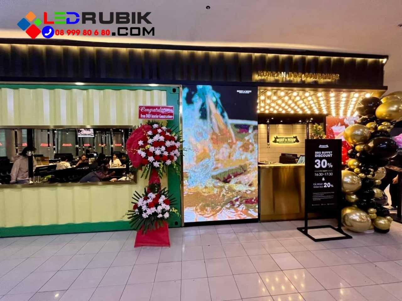 Màn hình LED nhà hàng