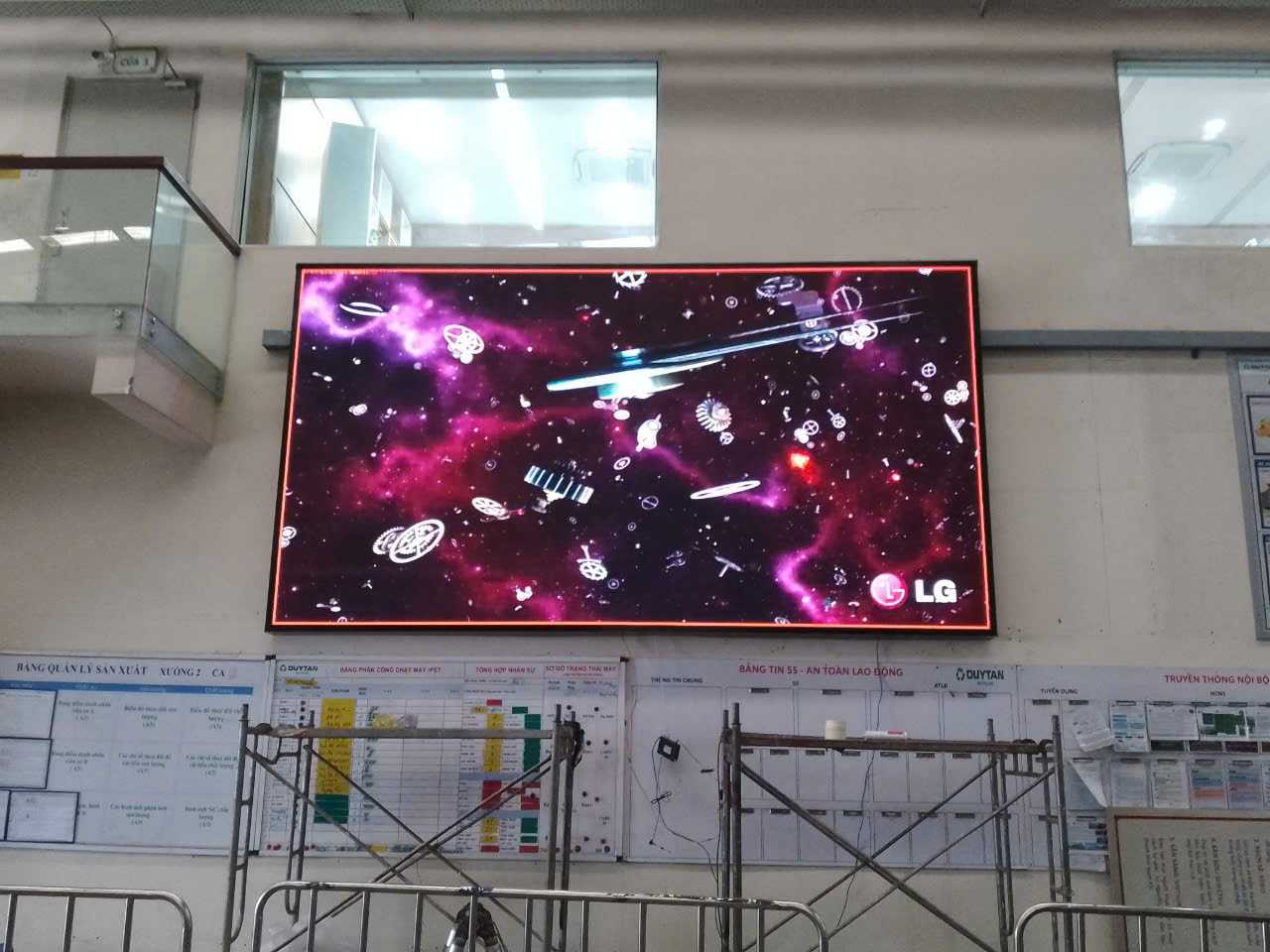 Màn hình LED P4 cho nhà máy Tái Chế nhựa Duy Tân, Long An