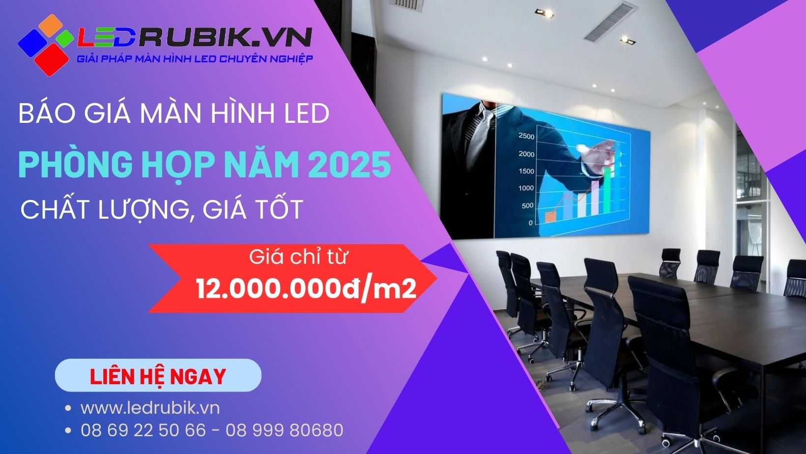 Báo Giá Màn Hình LED Phòng Họp Mới Nhất Năm 2025: Chất Lượng Cao, Giá Tốt